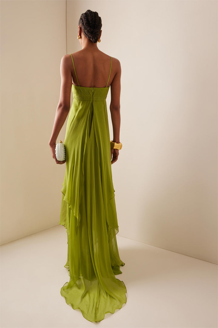Robe longue pour femme avec fente sur le devant - Helga