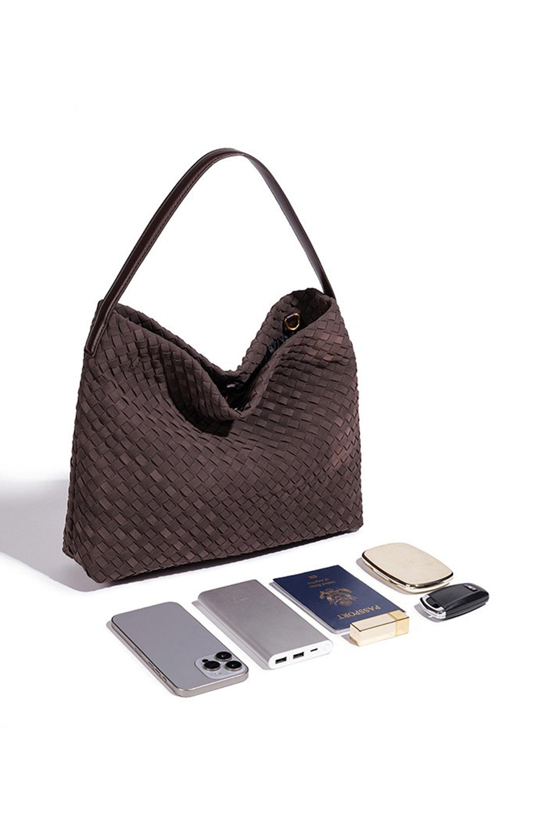 Sac fourre-tout pour femmes au design élégant et tressé