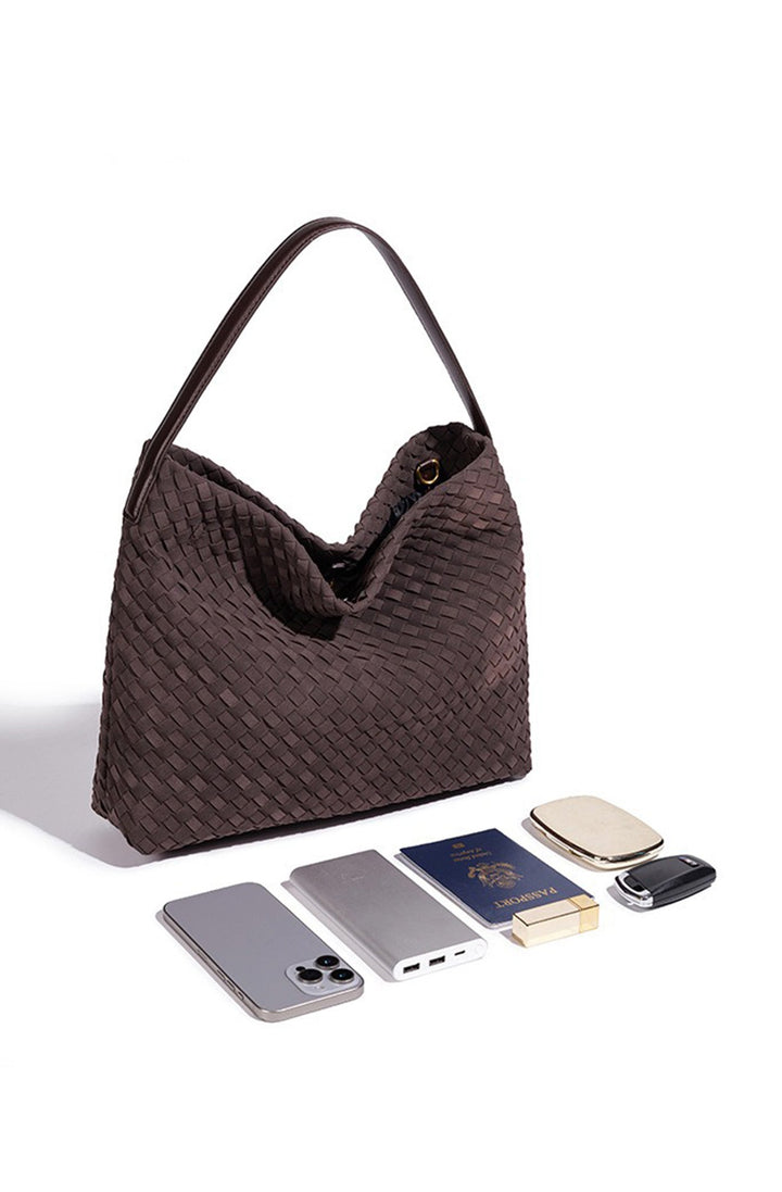 Sac fourre-tout pour femmes au design élégant et tressé