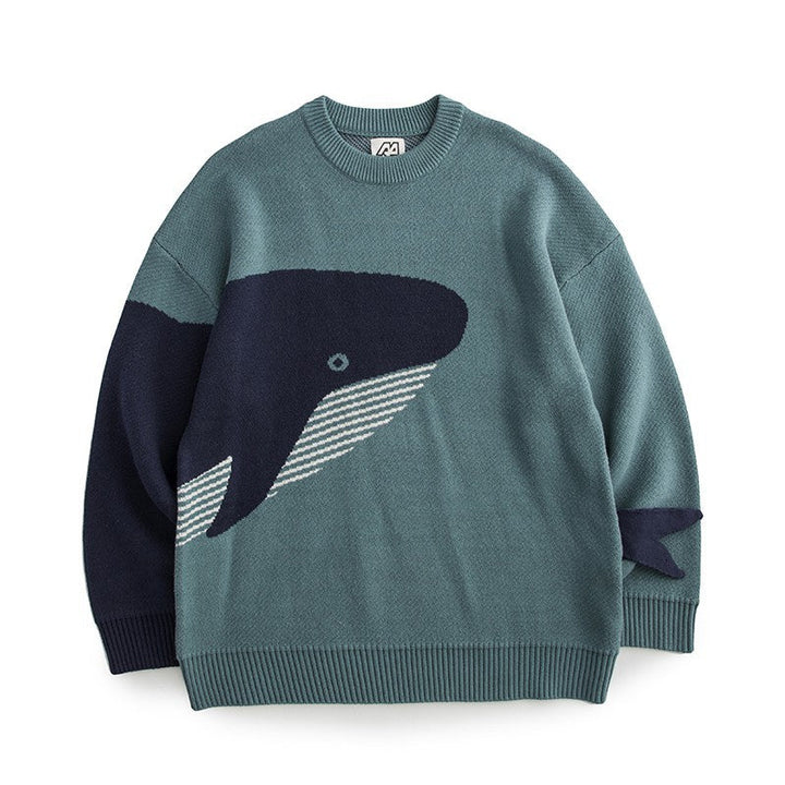 Pull en maille d'inspiration artistique pour hommes - Nivaro