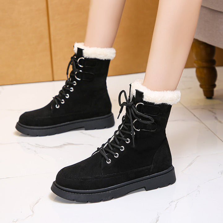 Bottes à lacets à effet thermique pour femmes - Solianne