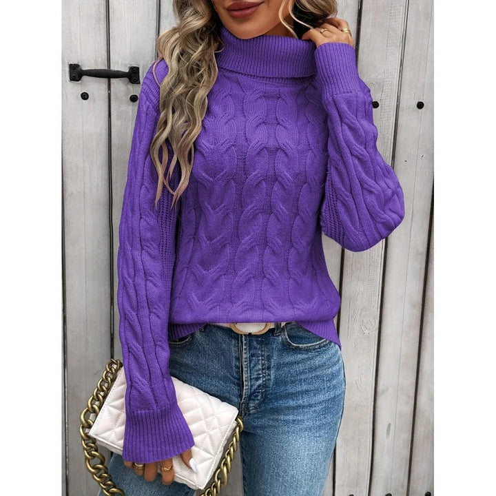 Pull en maille à col roulé pour femmes - Freja