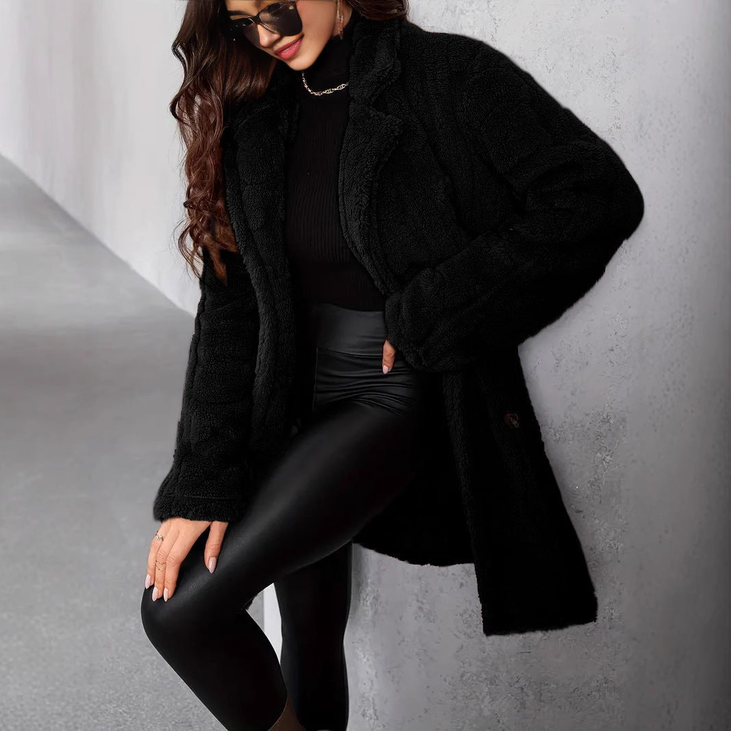 Manteau polaire oversize pour femme - Thania