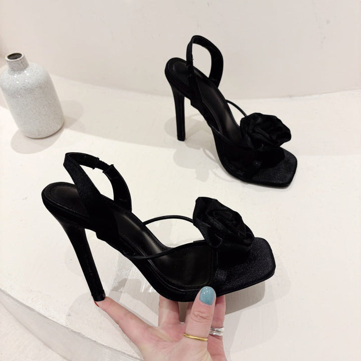 Sandales à talons à fleurs pour femmes - Kiara