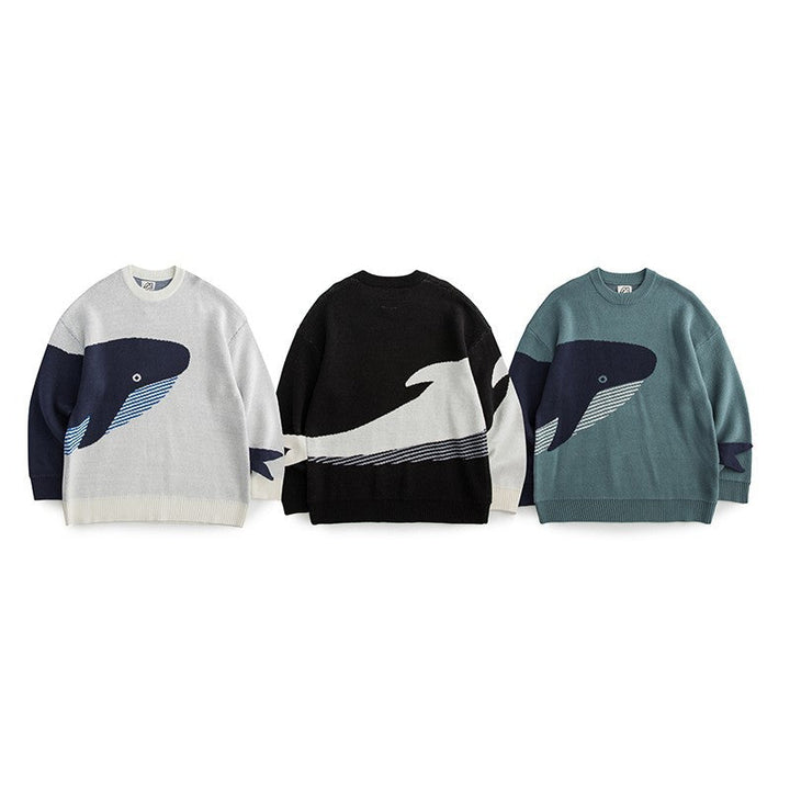 Pull en maille d'inspiration artistique pour hommes - Nivaro