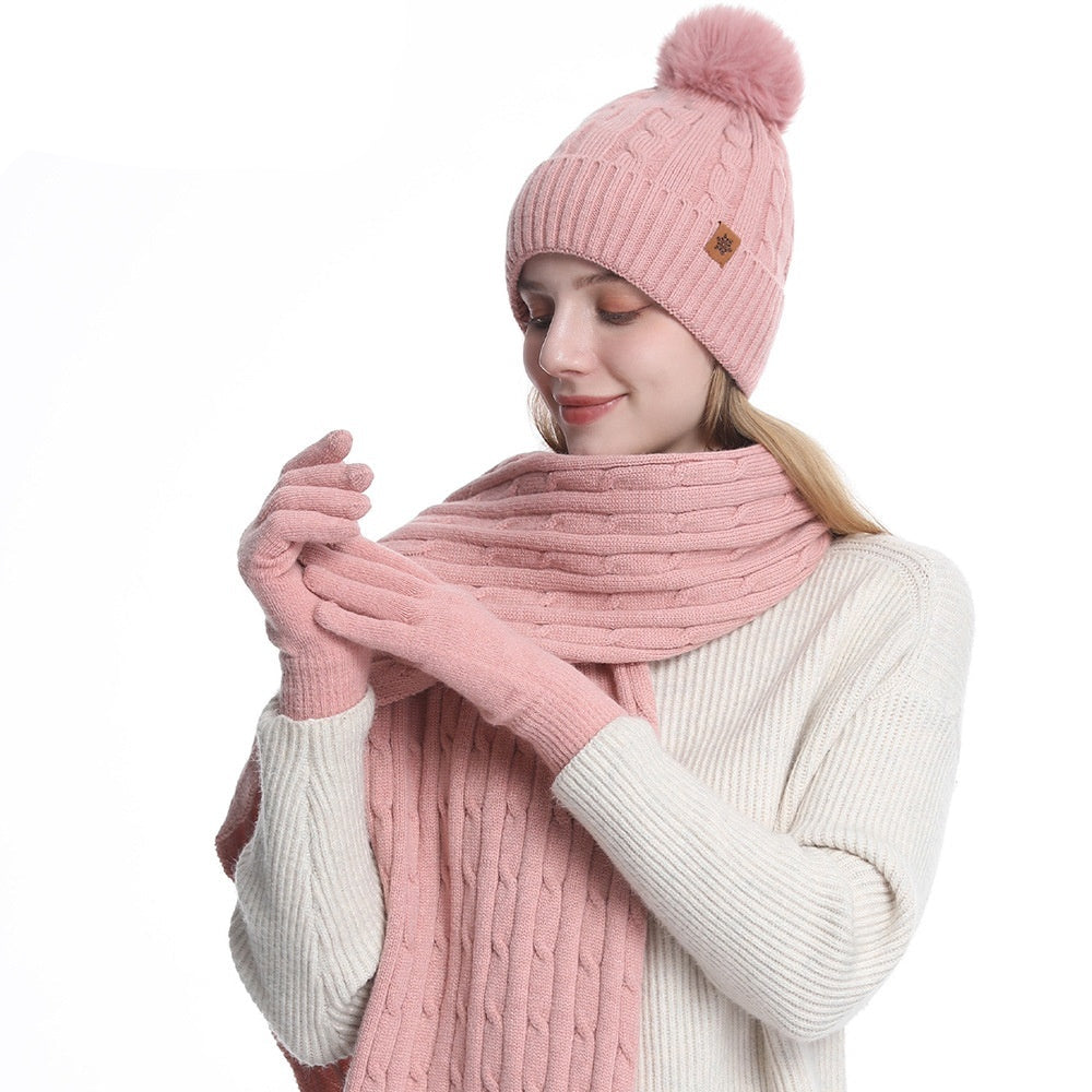 Set bonnet, écharpe et gants - Avenia