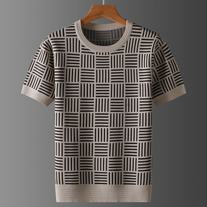 Pull en maille graphique pour hommes - Kairon