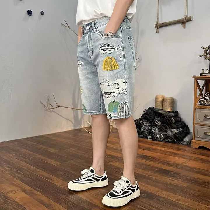 Short en denim urbain pour hommes - Artisan