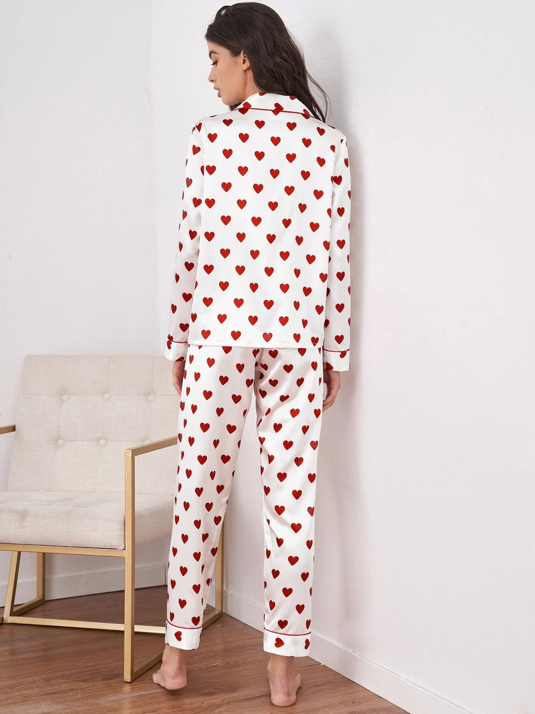 Pyjama avec imprimé cœur - Elsa