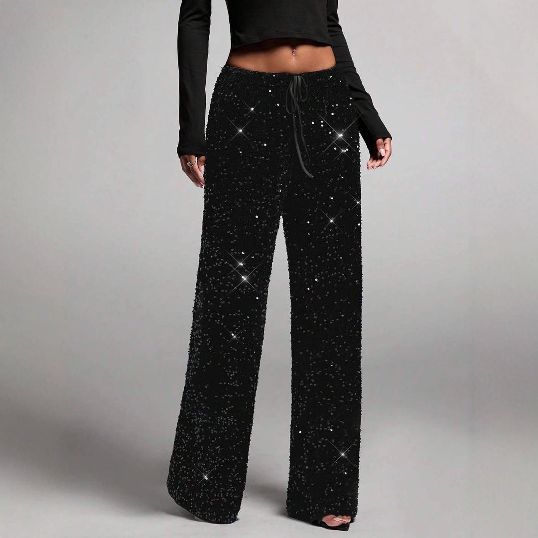 Pantalon à effet pailleté pour femmes - Lyrane