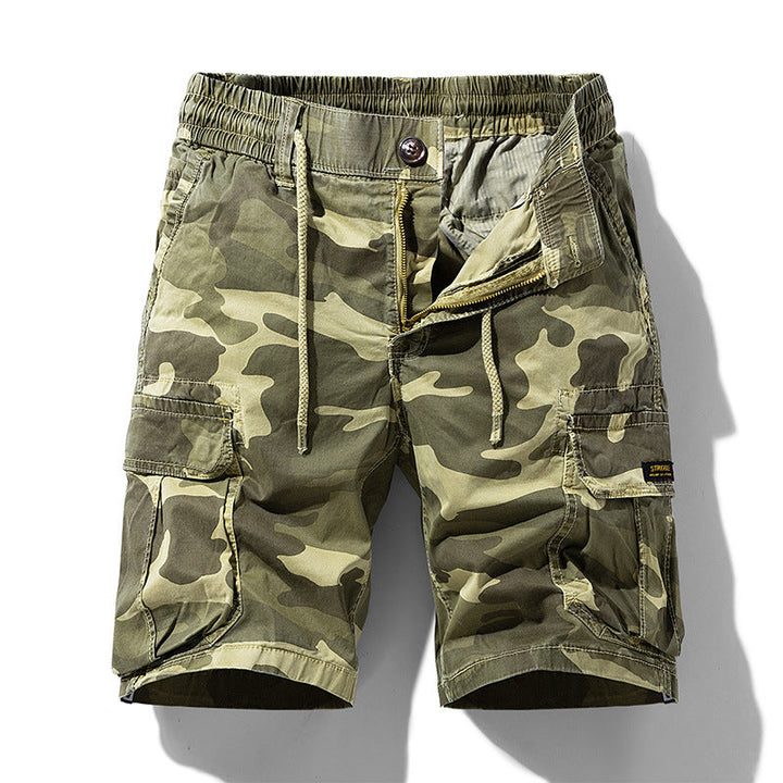 Short cargo camouflage avec poches latérales pour hommes - Carson