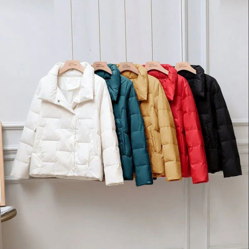 Veste courte matelassée à col montant pour femme - Valery