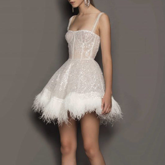 Robe de soirée à paillettes pour femmes - Serelis
