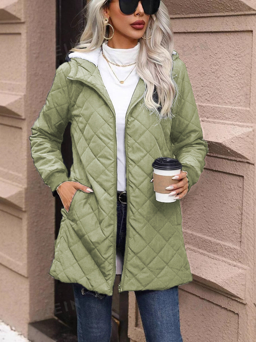 Manteau matelassé léger à capuche pour femme - Seriane