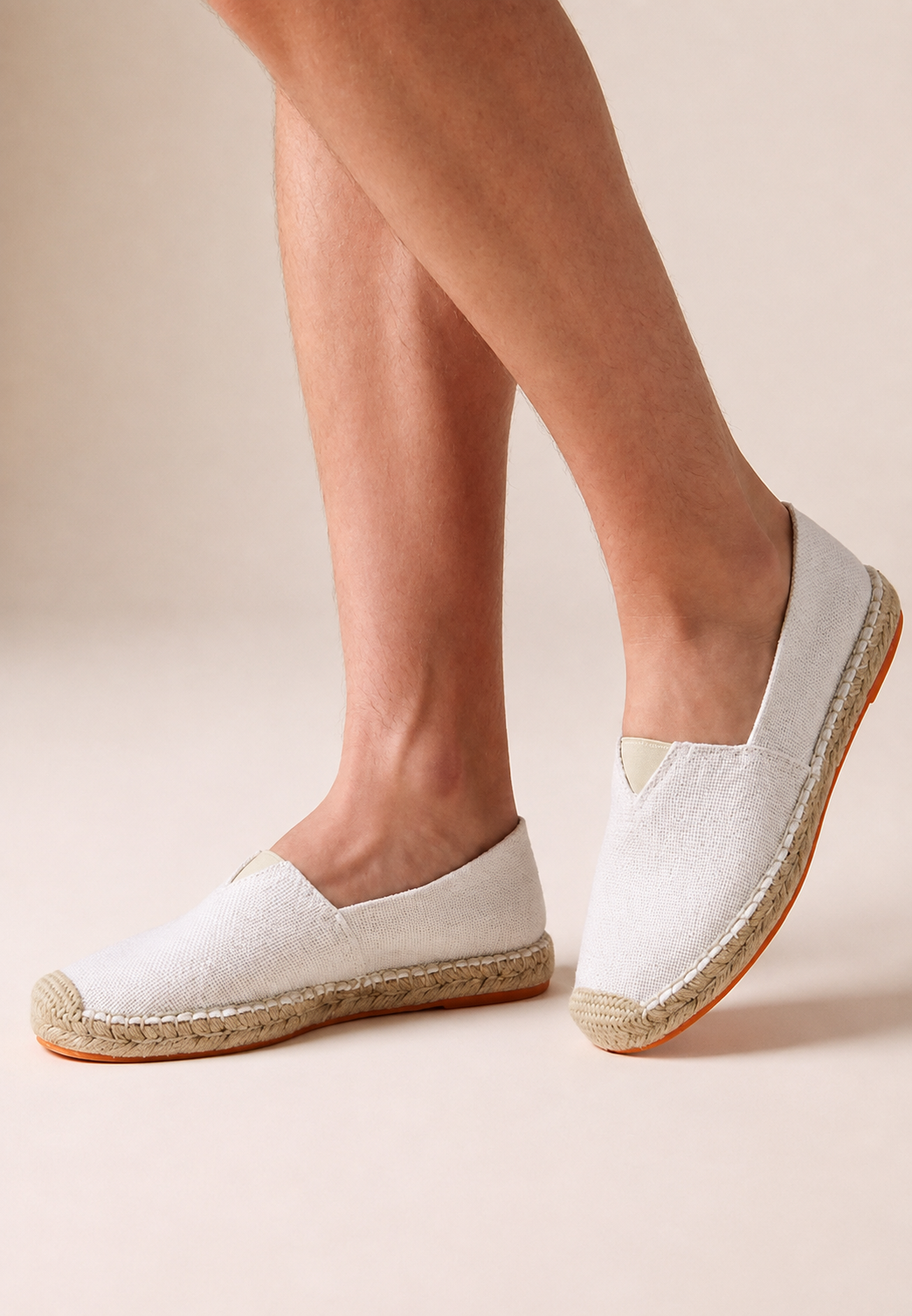 Espadrilles pour homme à enfiler, en jute, semelle tressée - John