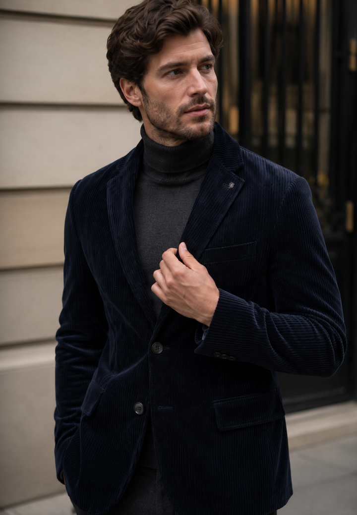 Blazer en velours côtelé avec fermeture à boutons - Emmett