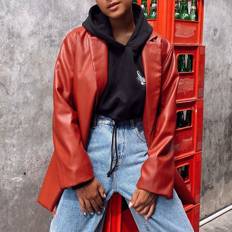 Veste effet cuir pour femme - Neyra