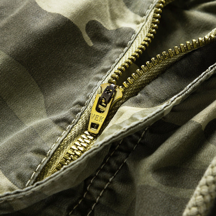 Short cargo camouflage avec poches latérales pour hommes - Carson