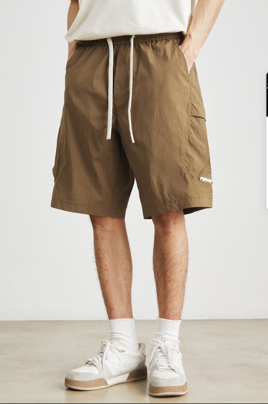 Short léger pour homme avec poches latérales et cordon de serrage ajustable - Calvin