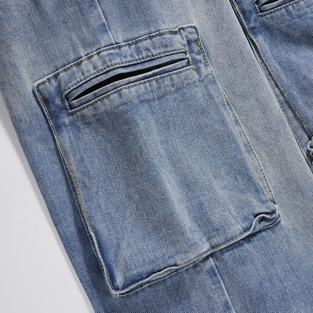 Jean cargo droit pour hommes - Falko