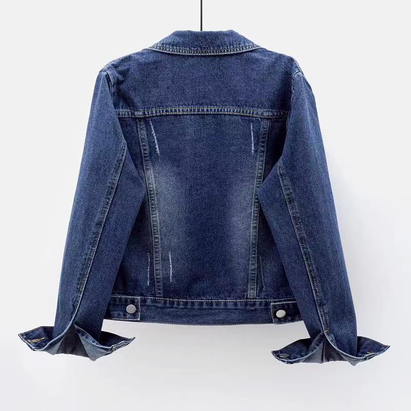 Veste en jean courte et ajustée pour femmes - Adelheid