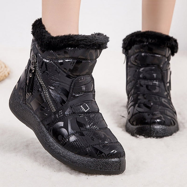 Bottes d'hiver pour femmes avec imprimé - Lirenne