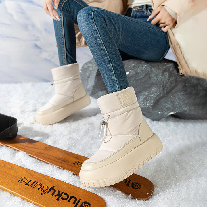 Bottes de neige pour femmes au design rétro et sportif - Lina