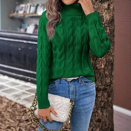 Pull en maille à col roulé pour femmes - Freja
