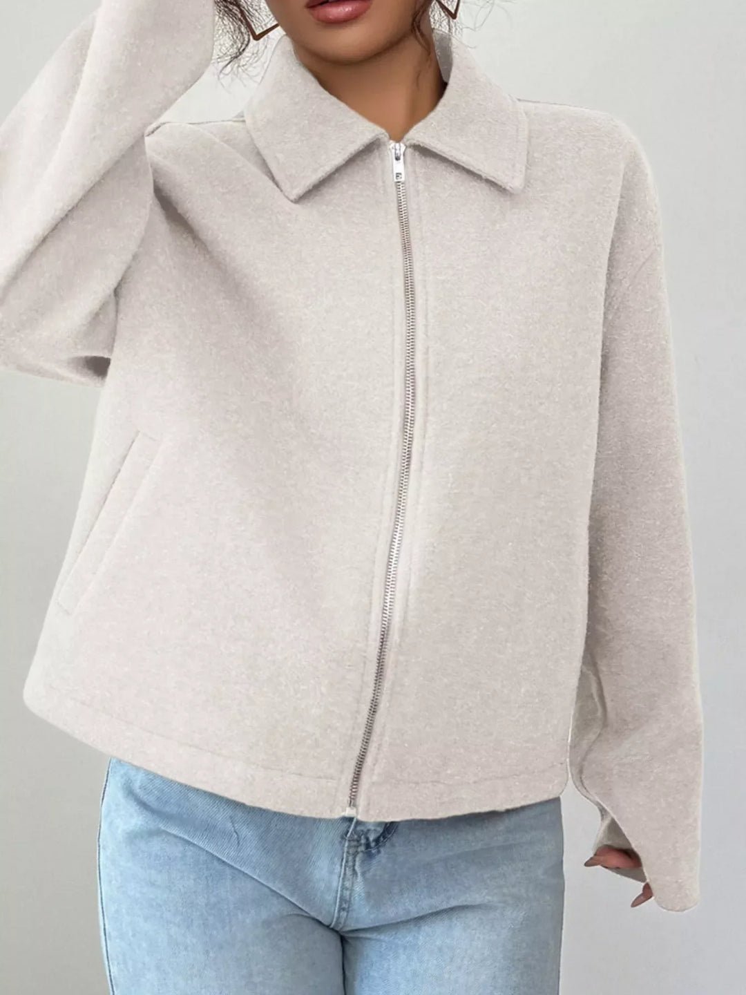 Veste zippée décontractée pour femmes - Alena
