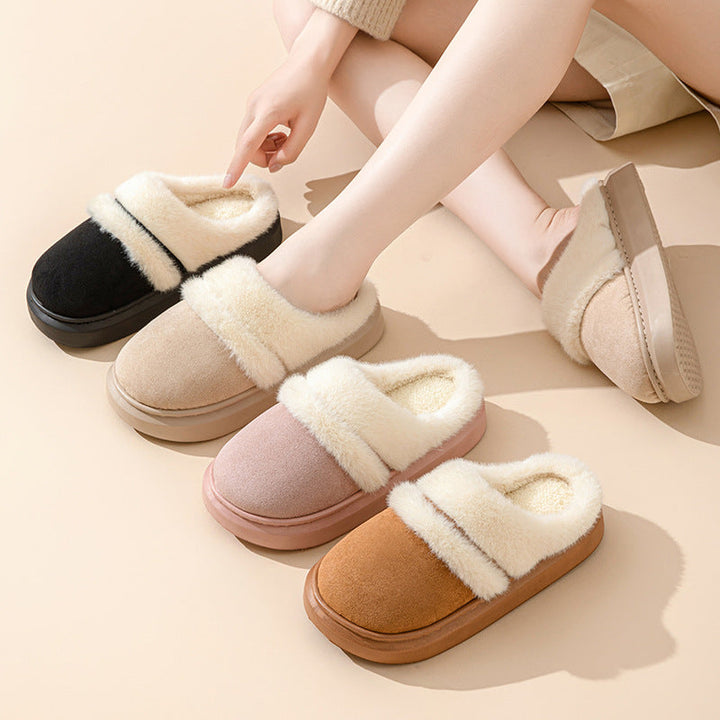 Chaussons effet daim pour femmes avec intérieur doux - Marlaine