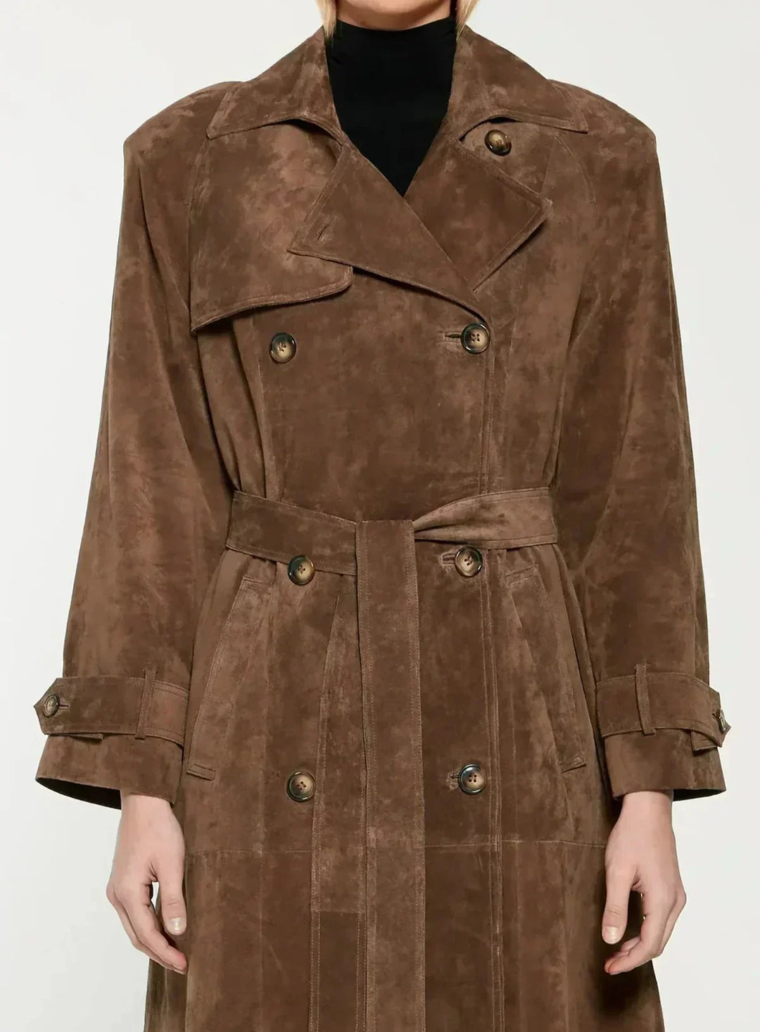 Trench effet daim pour femme - Isola