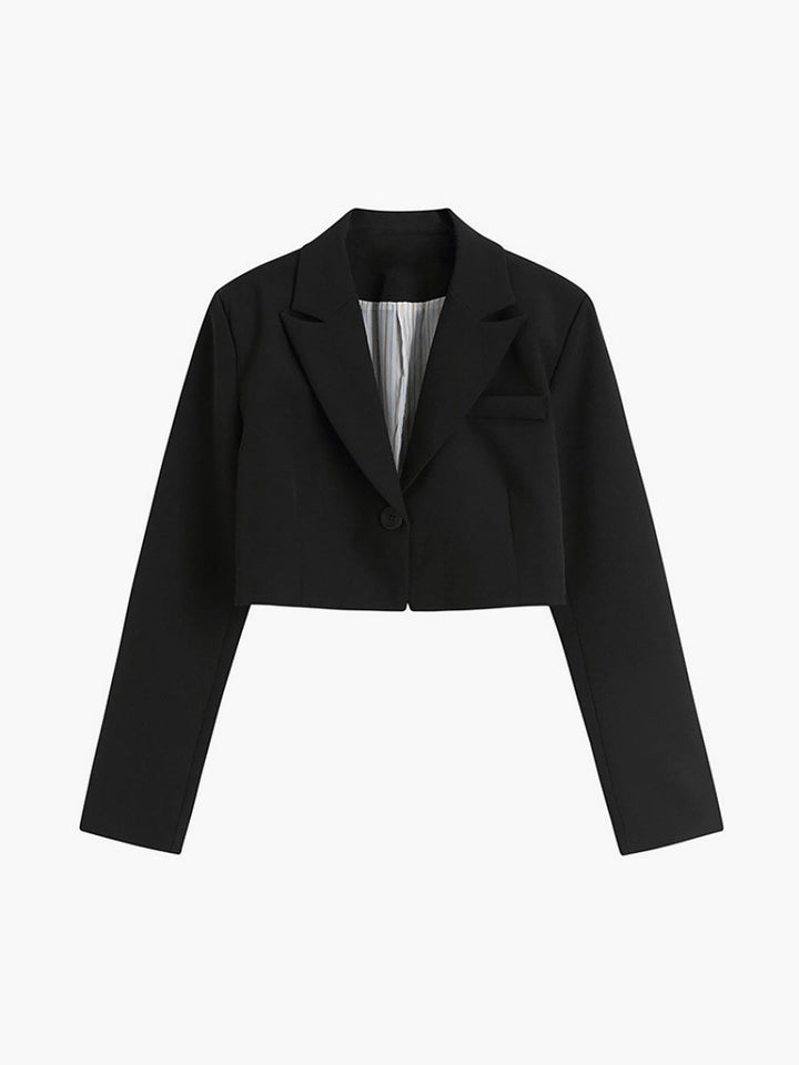 Blazer court pour femme, coupe tailleur - Selina