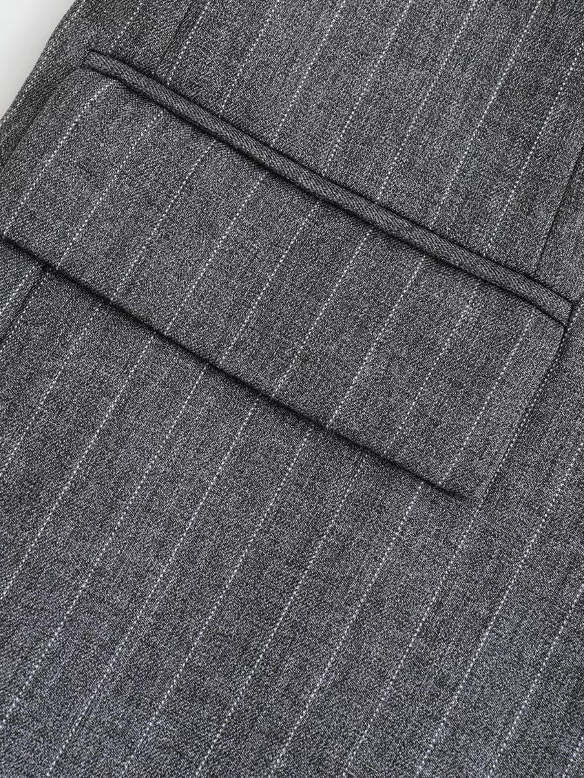 Blazer gris oversize pour femme à deux boutons - Jana