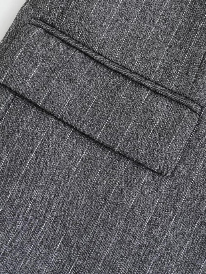 Blazer gris oversize pour femme à deux boutons - Jana