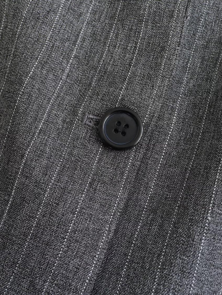 Blazer gris oversize pour femme à deux boutons - Jana