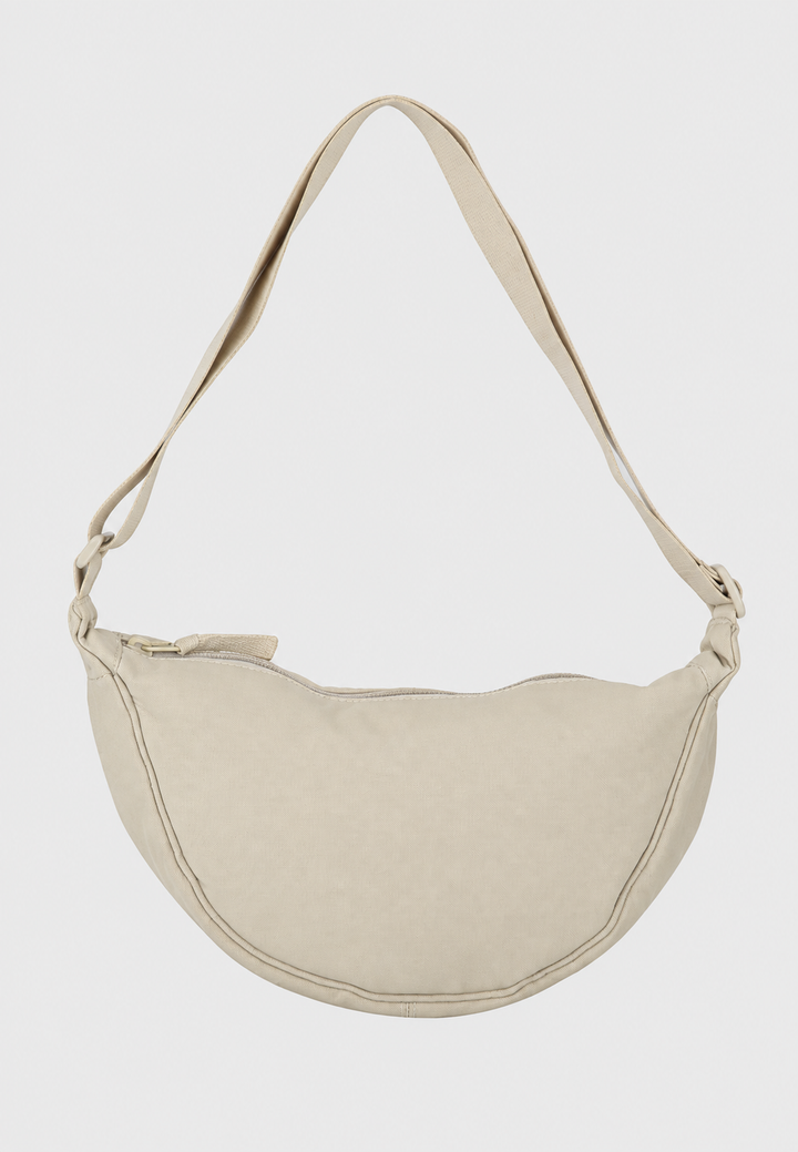 Sac à bandoulière pour femme en nylon, en forme de demi-lune, avec bandoulière réglable - Apolline