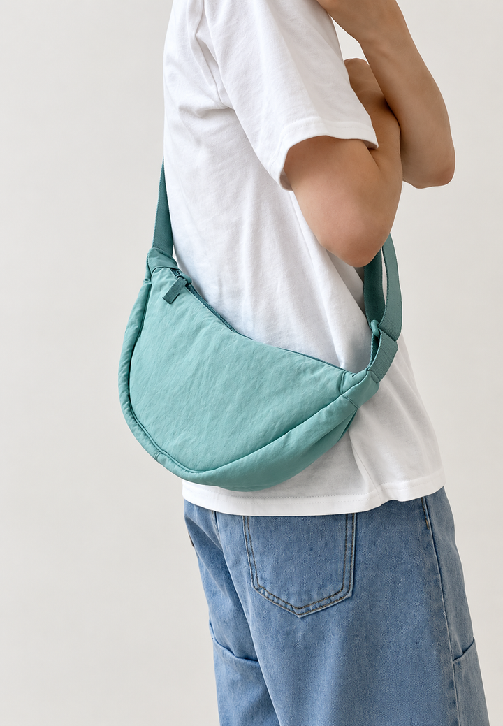 Sac à bandoulière pour femme, forme arrondie, bandoulière réglable - Clémence