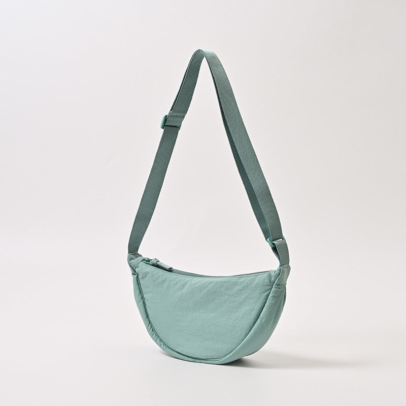 Sac à bandoulière pour femme, forme arrondie, bandoulière réglable - Clémence