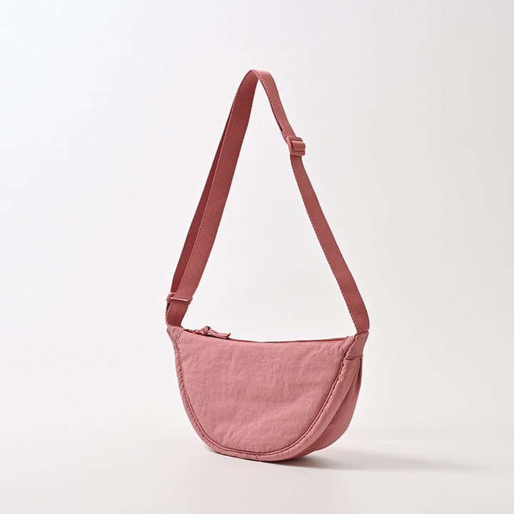 Sac à bandoulière pour femme, forme arrondie, bandoulière réglable - Clémence