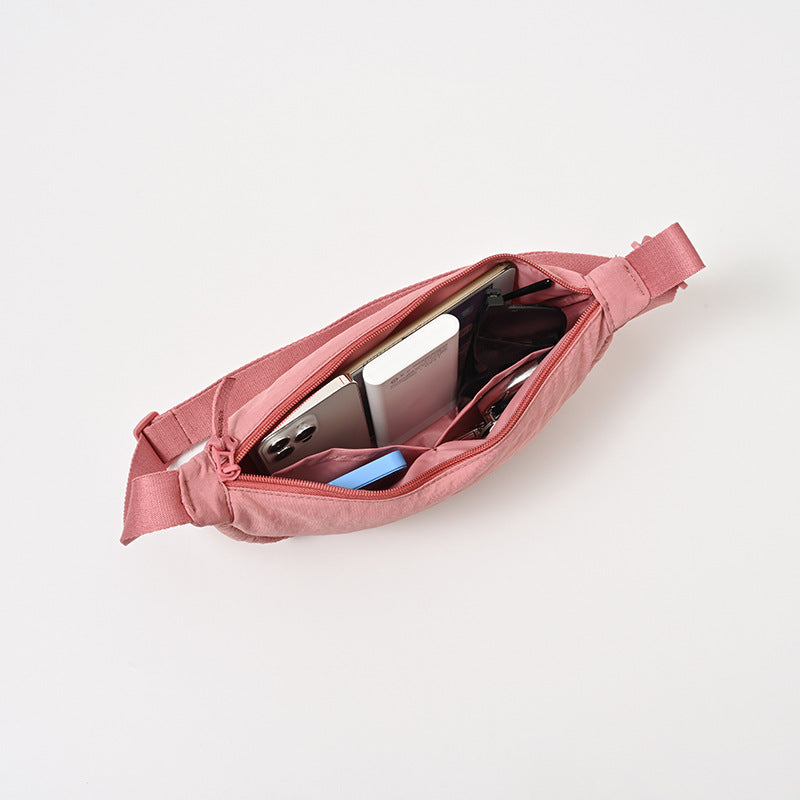 Sac à bandoulière pour femme, forme arrondie, bandoulière réglable - Clémence