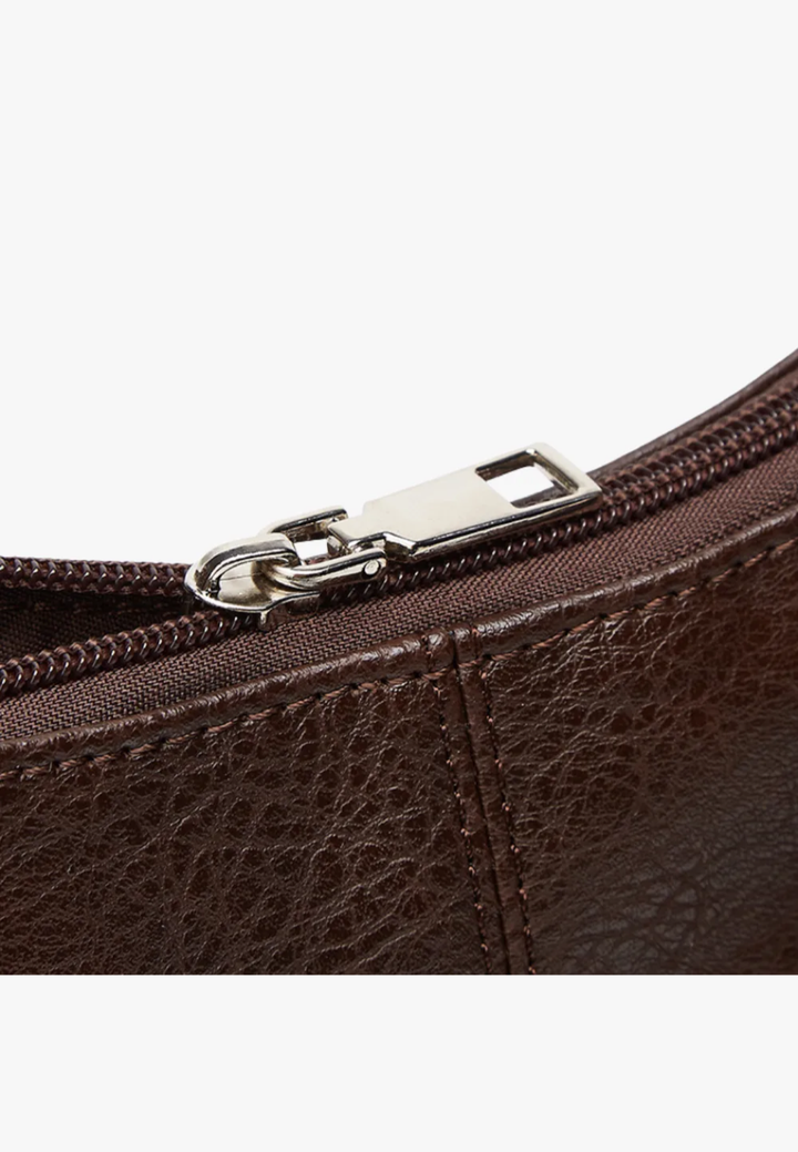 Sac porté épaule femme effet cuir à anses courtes