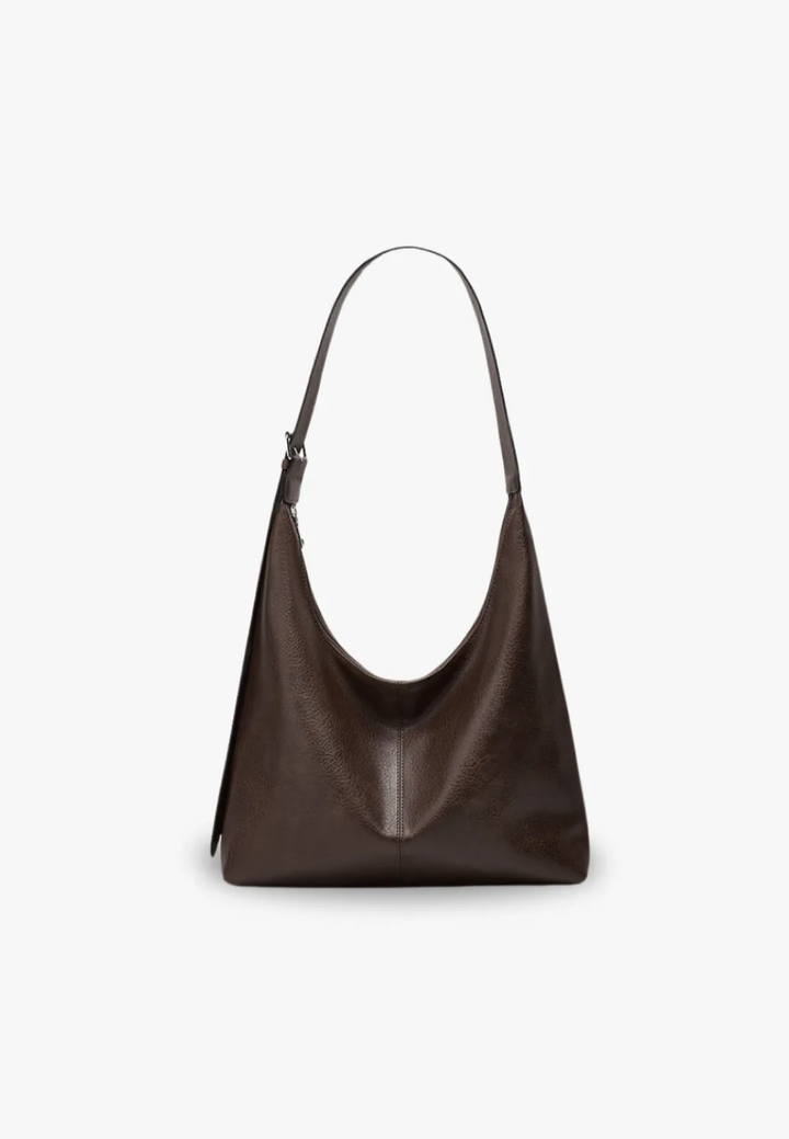 Sac porté épaule femme effet cuir à anses courtes