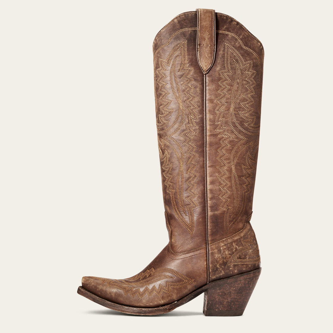 Bottes de cow-boy pour femme à tige haute, brodées - Annelie
