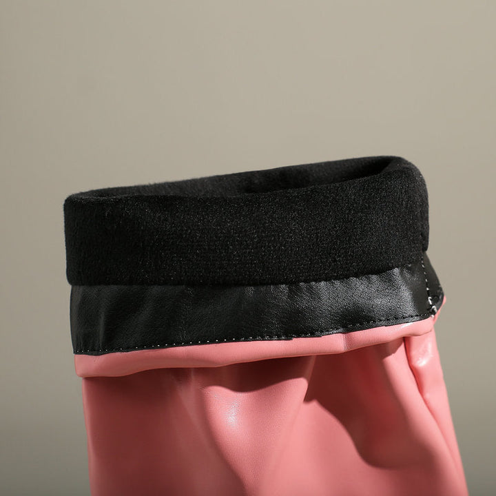 Bottes pour femme à semelle compensée et talon bloc, tige mi-haute - Sabine