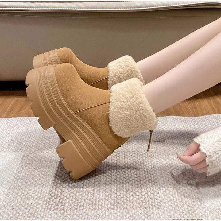 Bottines à plateforme pour femmes avec design matelassé - Svea