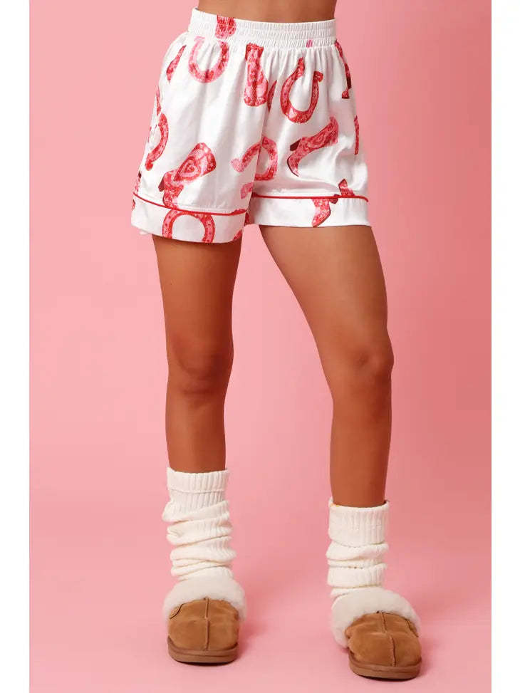 Ensemble pyjama femme en satin avec chemise et short - Varelia