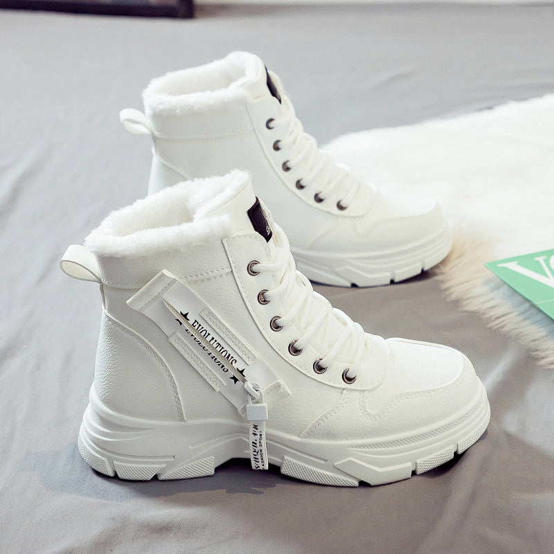 Bottes à lacets à effet thermique pour femme - Maïelle