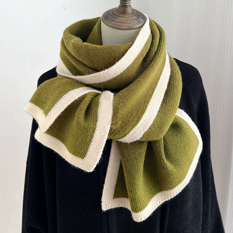 Echarpe femme, tricot doux, double tricot - Veraly
