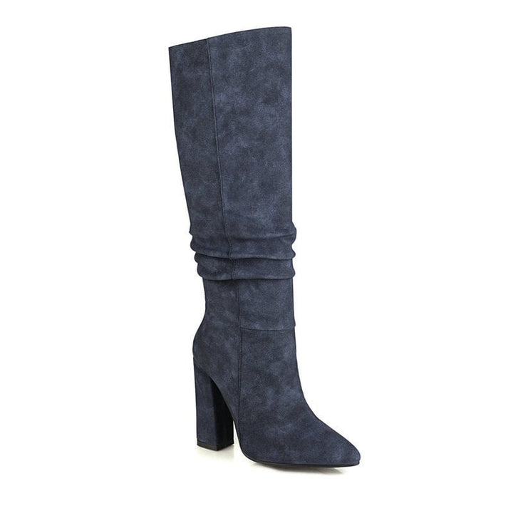 Bottes hautes pour femmes à talon épais - Torhild