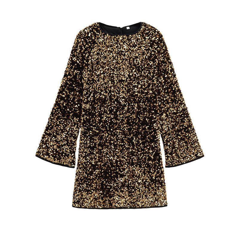 Robe à paillettes à coupe décontractée pour femmes - Aeryn
